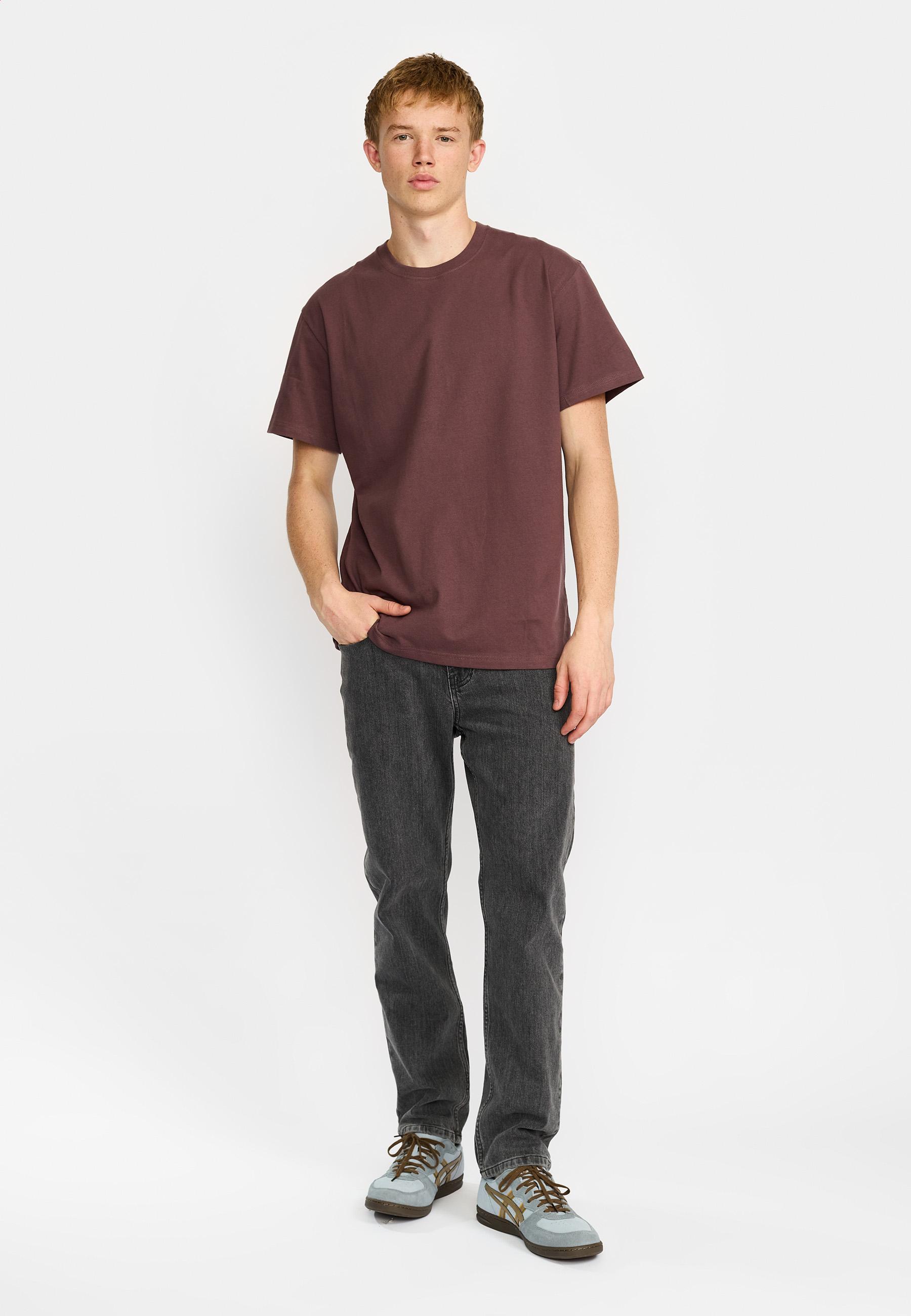 Revolution Dustpurple Loose T-Shirt Herren kastanienbraun 